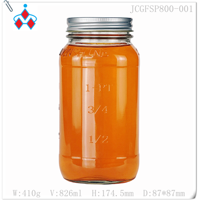 Διαφανές Γυάλινο Βάζο 800ml